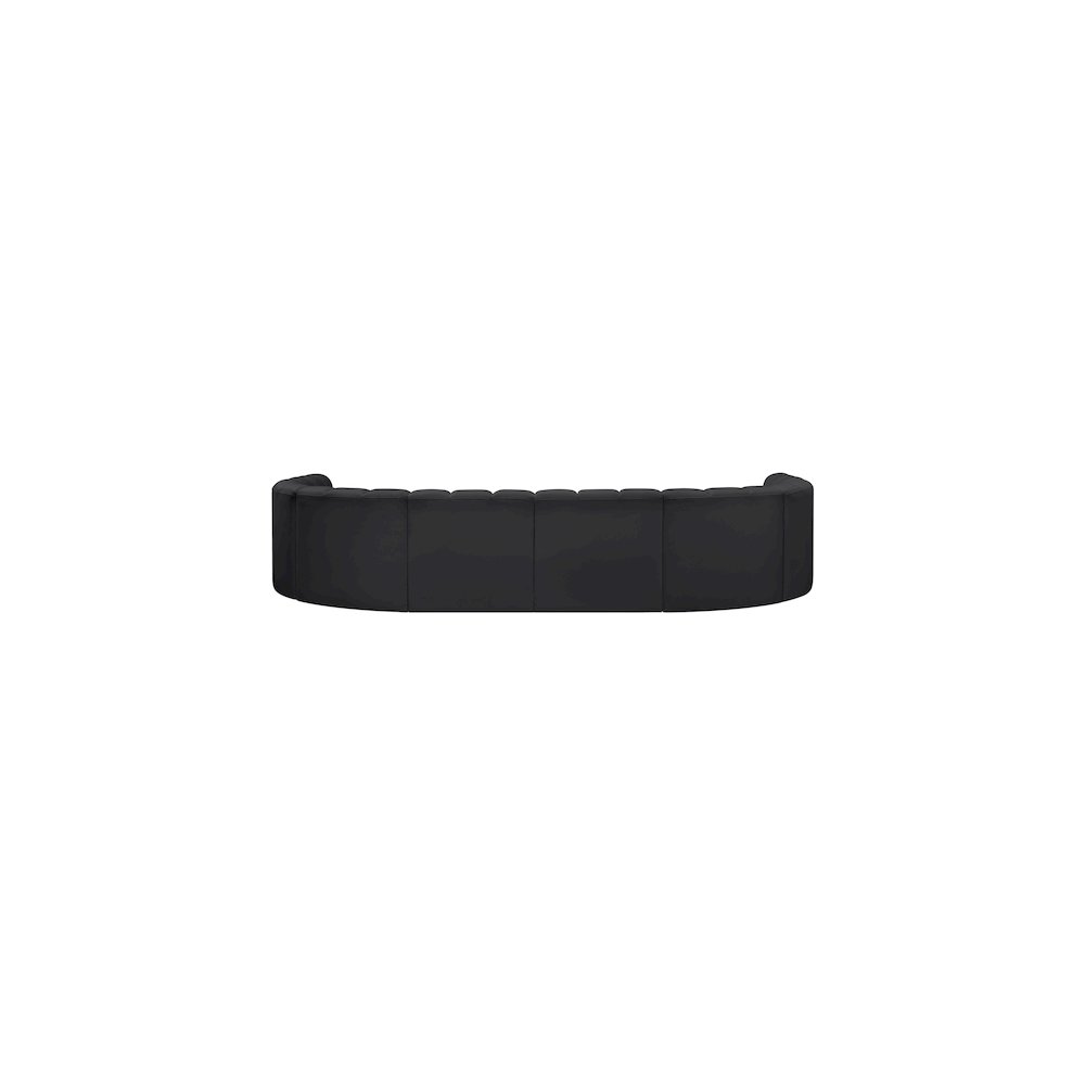Arc Black Vegan Leather Modular Sofa