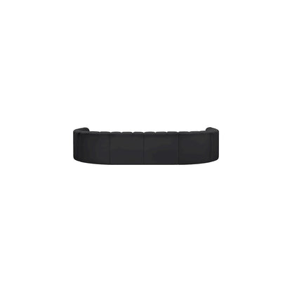 Arc Black Vegan Leather Modular Sofa