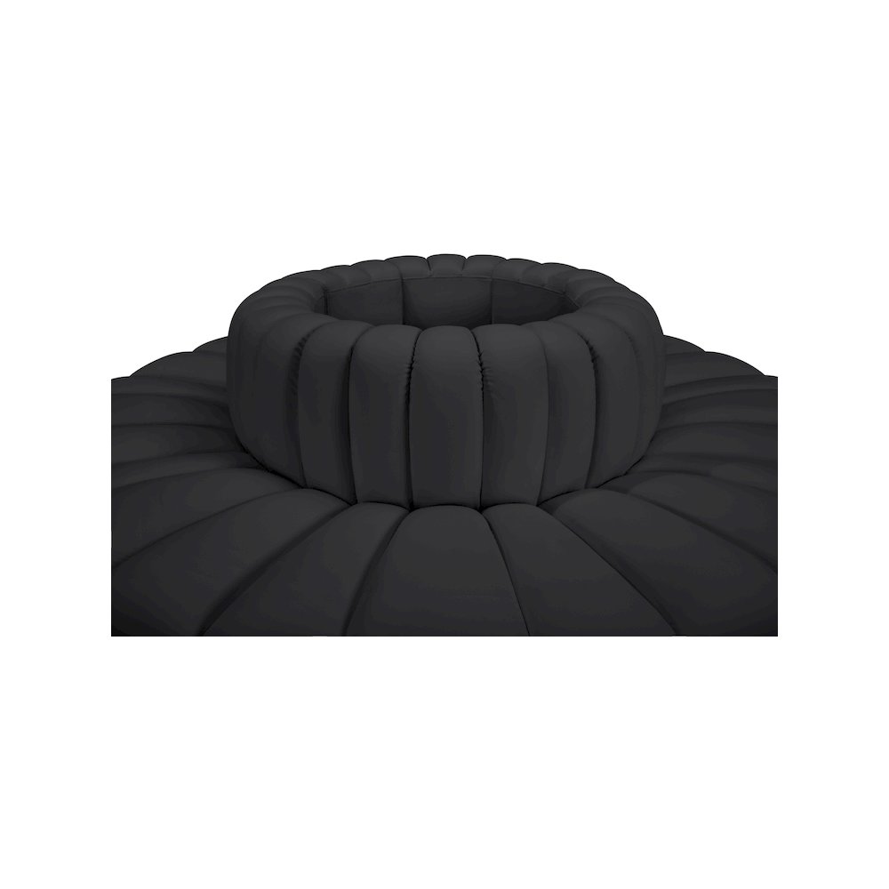 Arc Black Vegan Leather Modular Sofa
