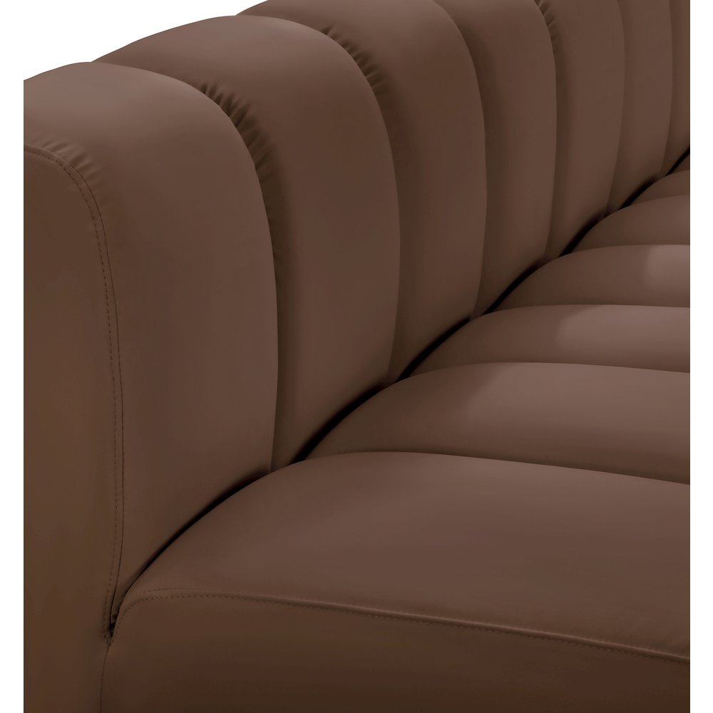 Arc Brown Vegan Leather Reverse Corner