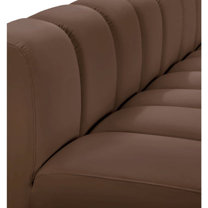 Arc Brown Vegan Leather Reverse Corner