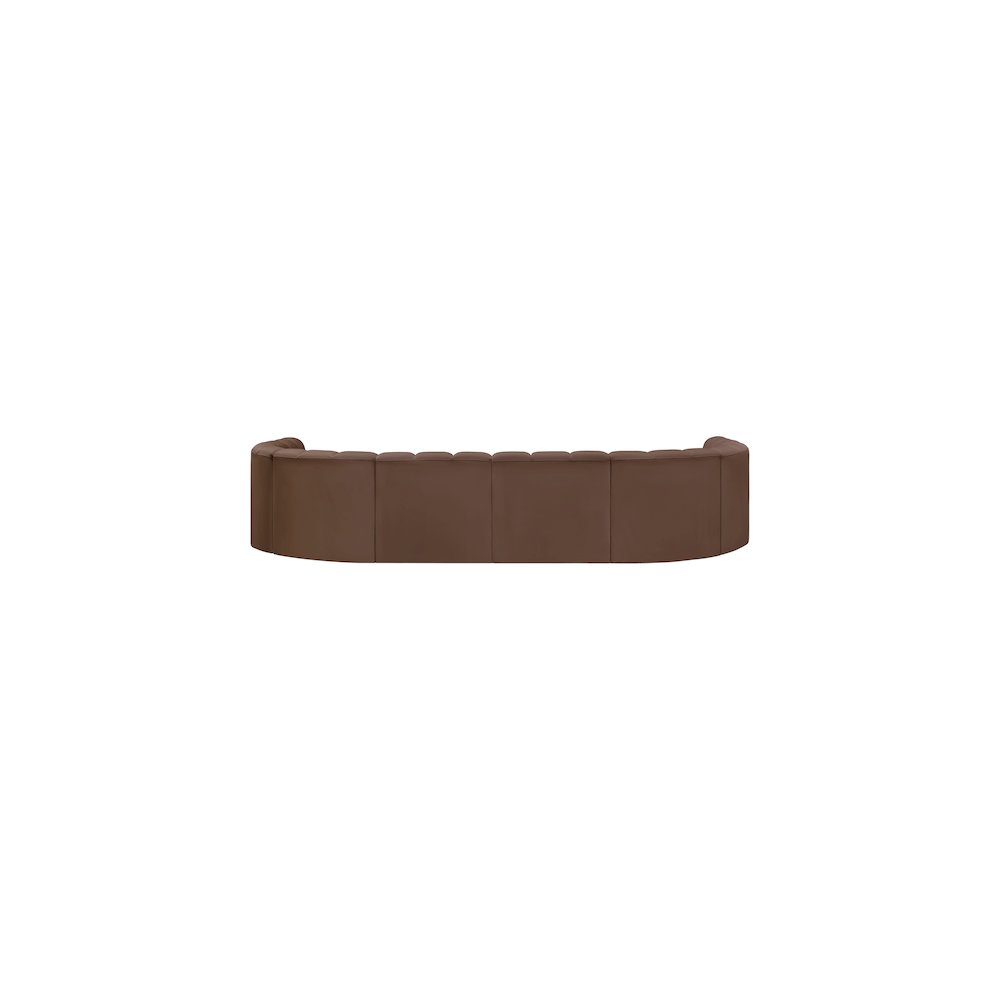 Arc Brown Vegan Leather Modular Sofa