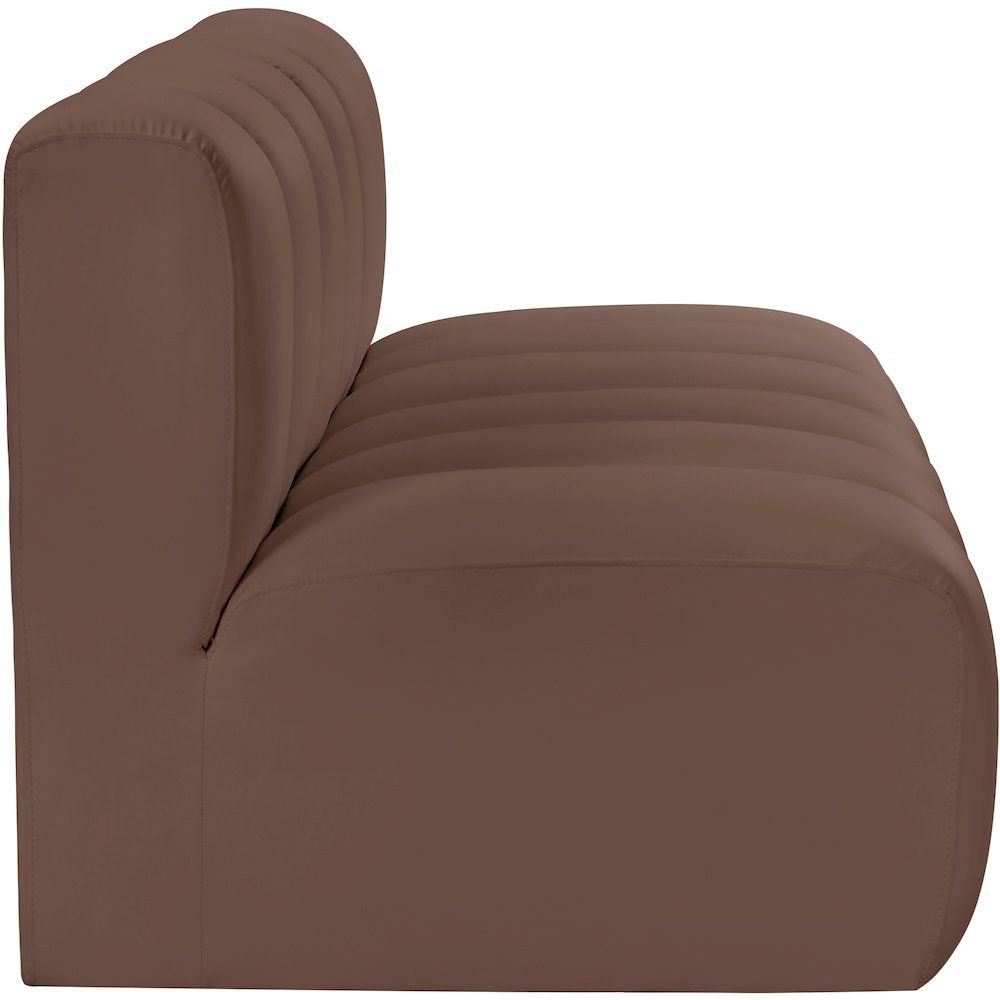 Arc Brown Vegan Leather Modular Sofa