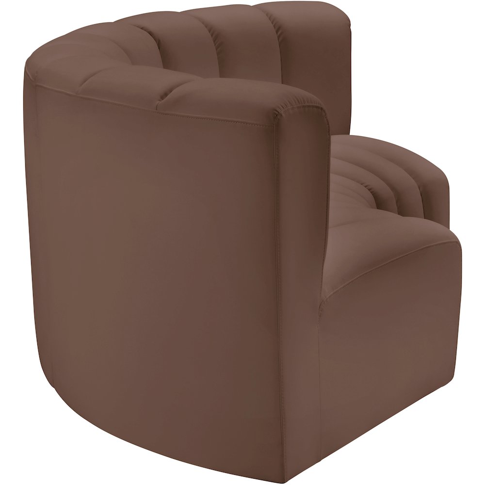 Arc Brown Vegan Leather Modular Sofa
