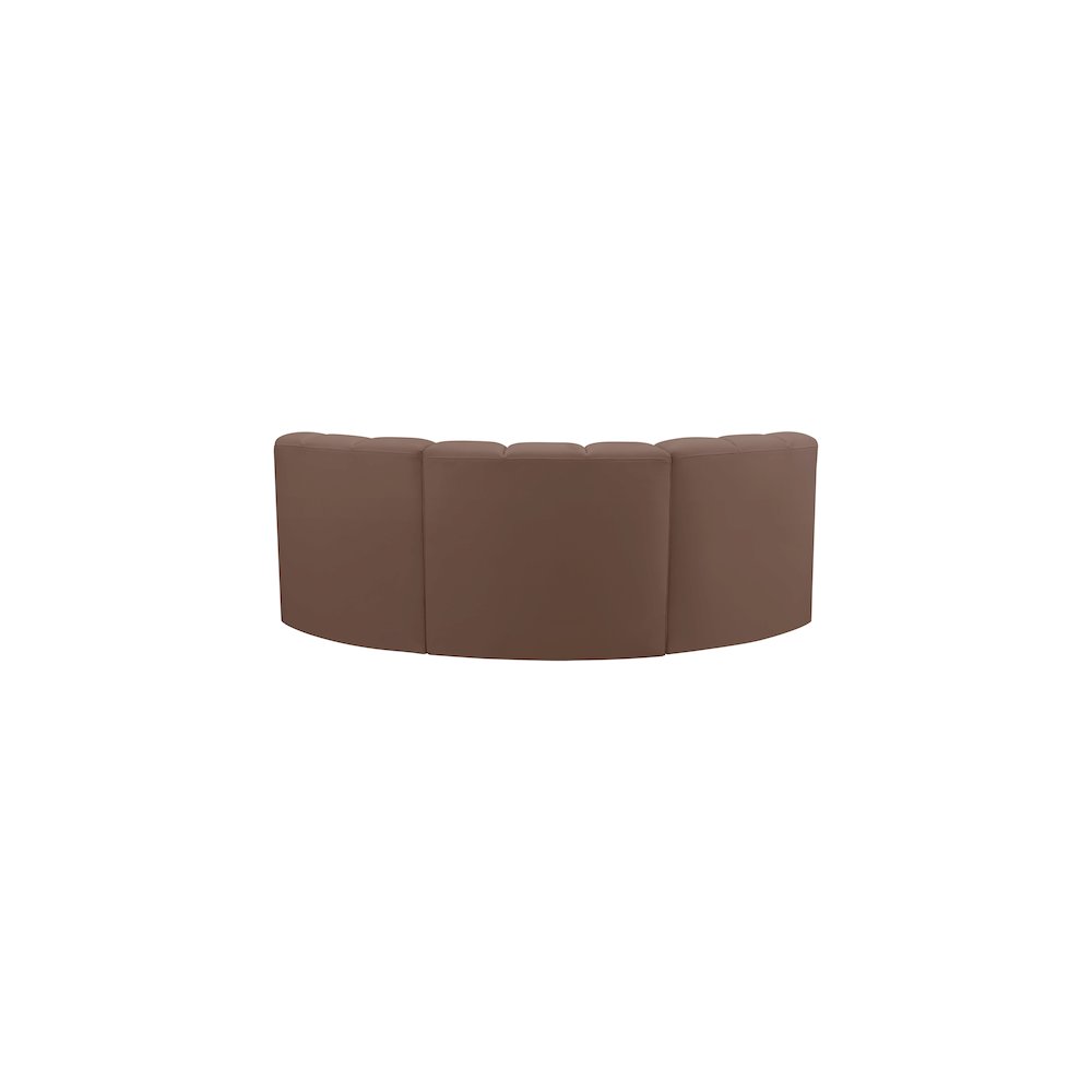 Arc Brown Vegan Leather Modular Sofa
