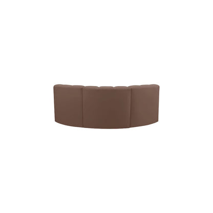 Arc Brown Vegan Leather Modular Sofa