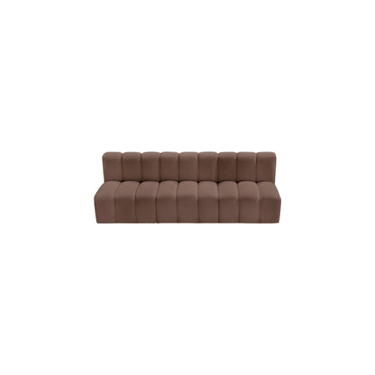Arc Brown Vegan Leather Modular Sofa