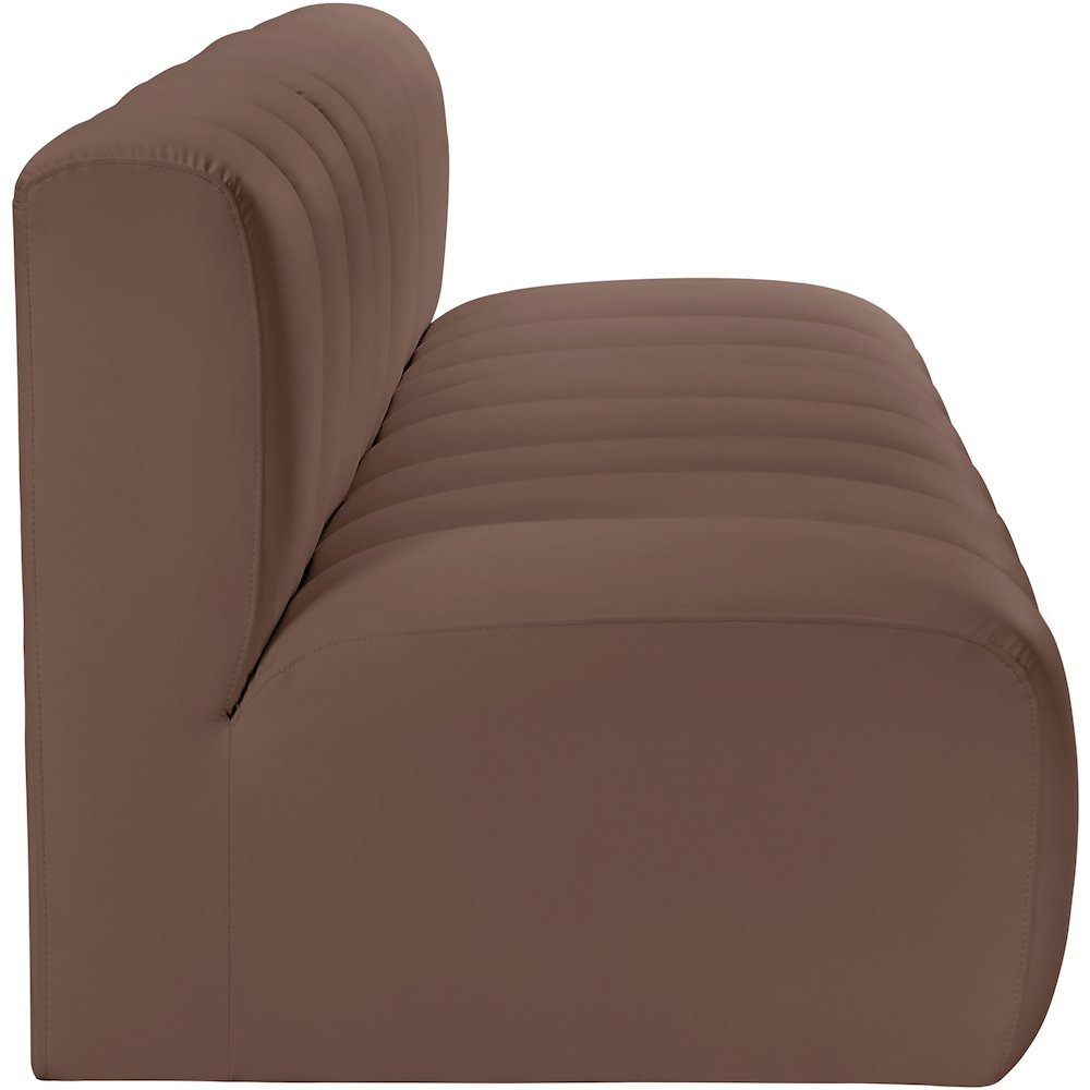 Arc Brown Vegan Leather Modular Sofa