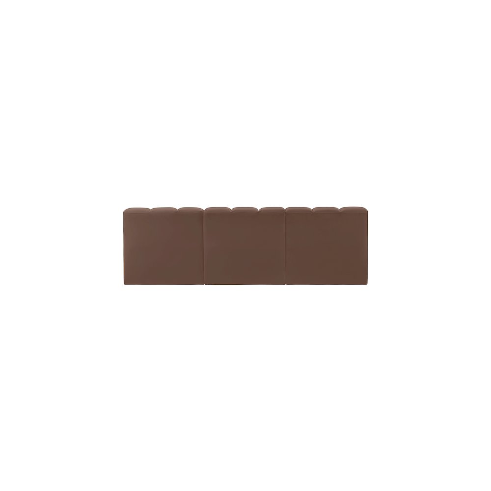 Arc Brown Vegan Leather Modular Sofa