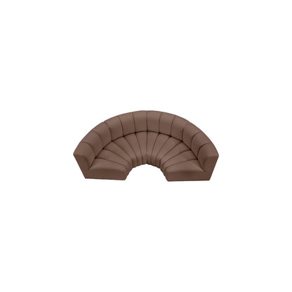 Arc Brown Vegan Leather Modular Sofa