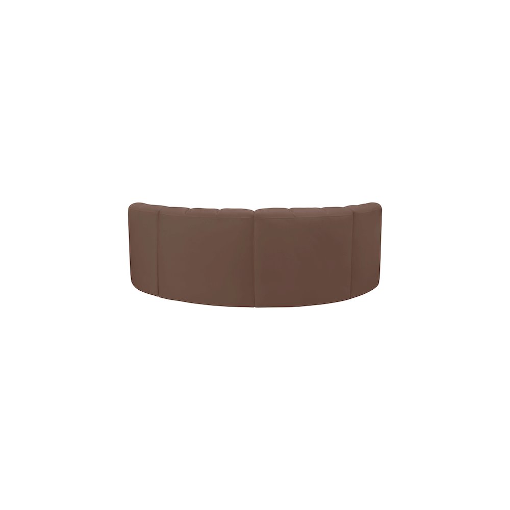 Arc Brown Vegan Leather Modular Sofa