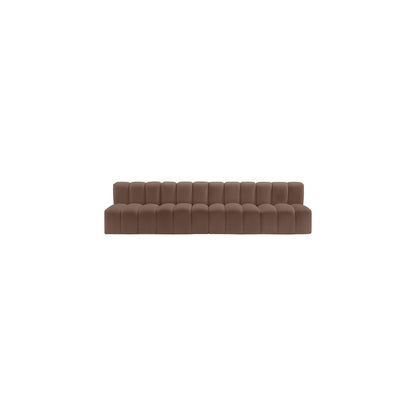 Arc Brown Vegan Leather Modular Sofa