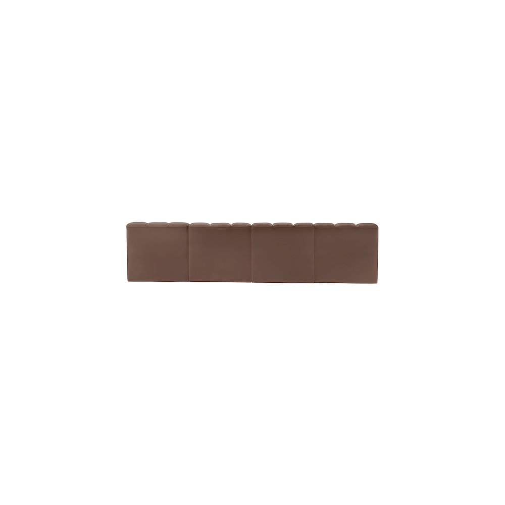 Arc Brown Vegan Leather Modular Sofa