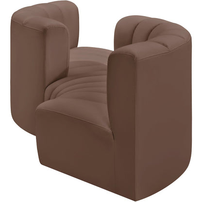 Arc Brown Vegan Leather Modular Sofa