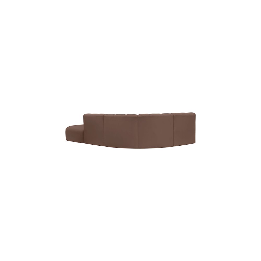 Arc Brown Vegan Leather Modular Sofa