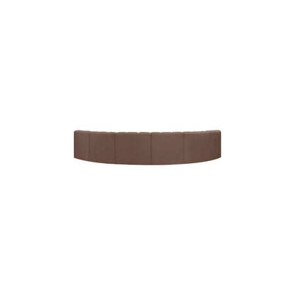Arc Brown Vegan Leather Modular Sofa