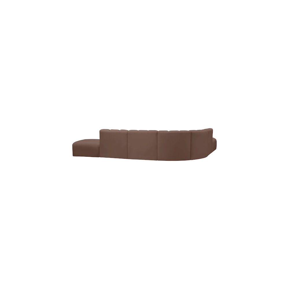 Arc Brown Vegan Leather Modular Sofa