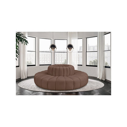 Arc Brown Vegan Leather Modular Sofa