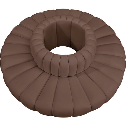 Arc Brown Vegan Leather Modular Sofa