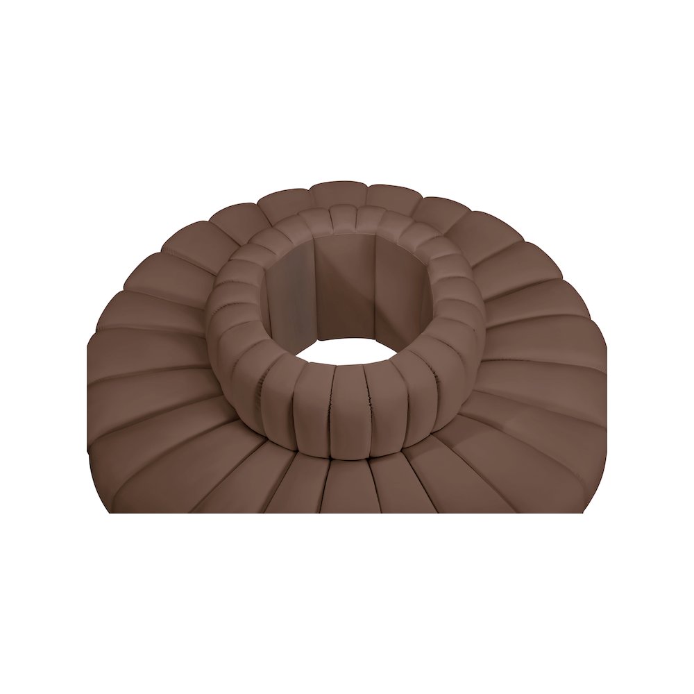 Arc Brown Vegan Leather Modular Sofa