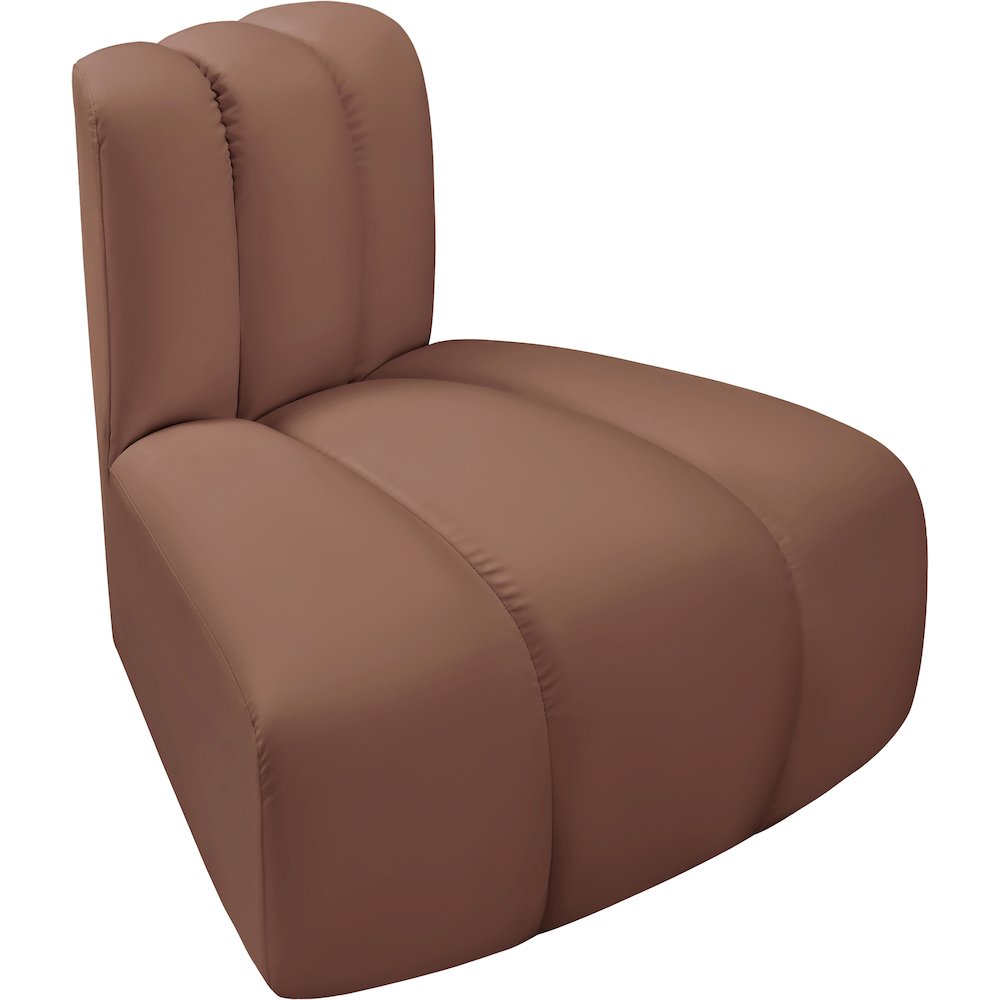 Arc Cognac Vegan Leather Reverse Corner