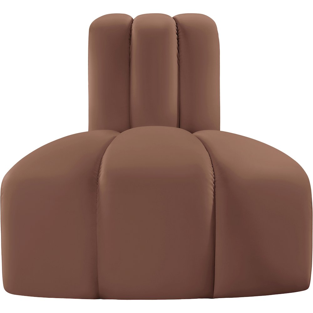 Arc Cognac Vegan Leather Reverse Corner