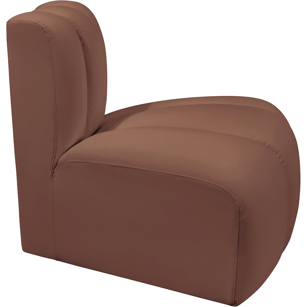 Arc Cognac Vegan Leather Reverse Corner