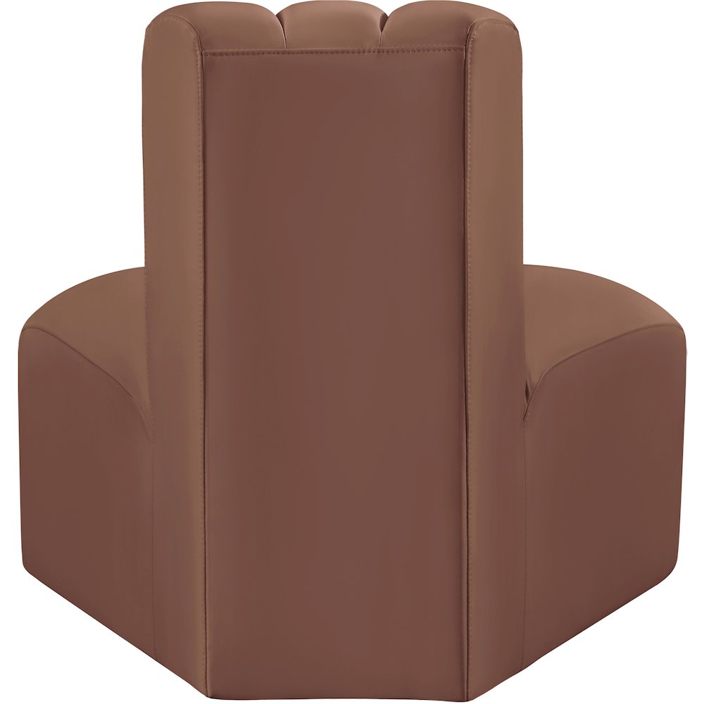 Arc Cognac Vegan Leather Reverse Corner