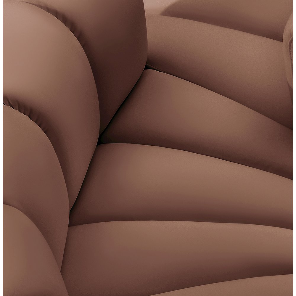 Arc Cognac Vegan Leather Reverse Corner