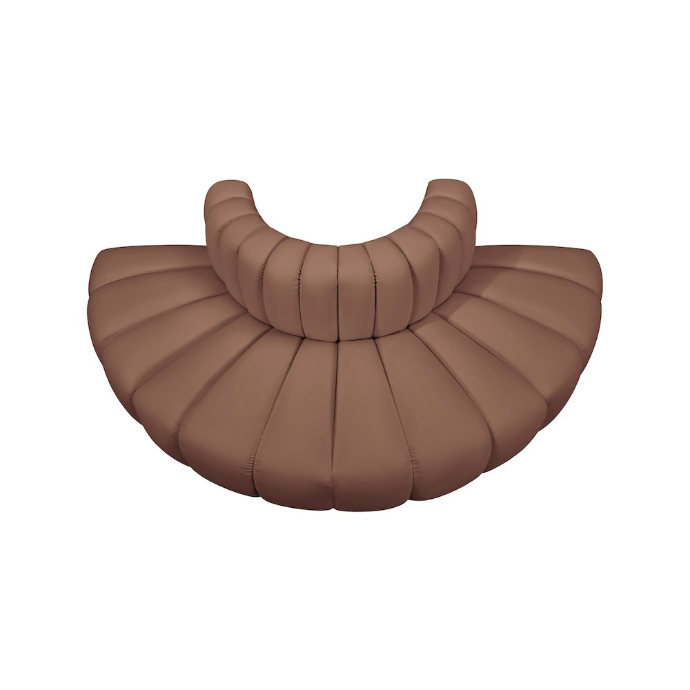 Arc Cognac Vegan Leather Modular Sofa