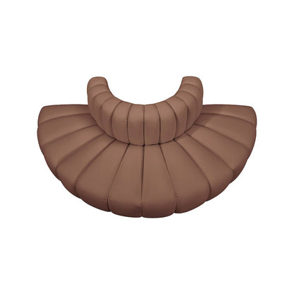 Arc Cognac Vegan Leather Modular Sofa