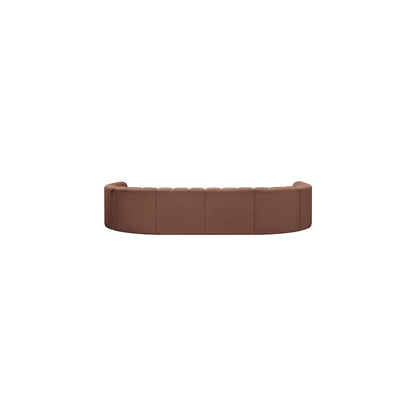 Arc Cognac Vegan Leather Modular Sofa