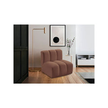 Arc Cognac Vegan Leather Straight Chair