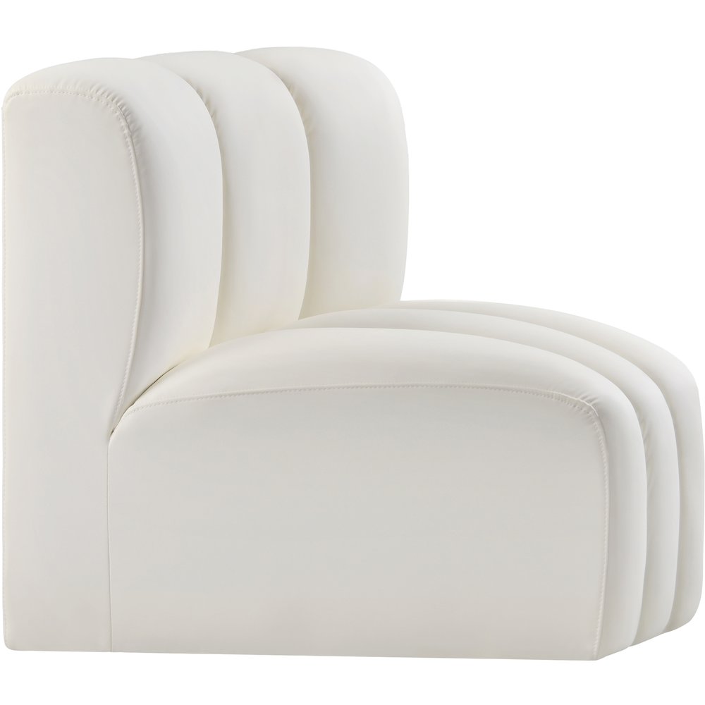 Arc Cream Vegan Leather Curved Corner