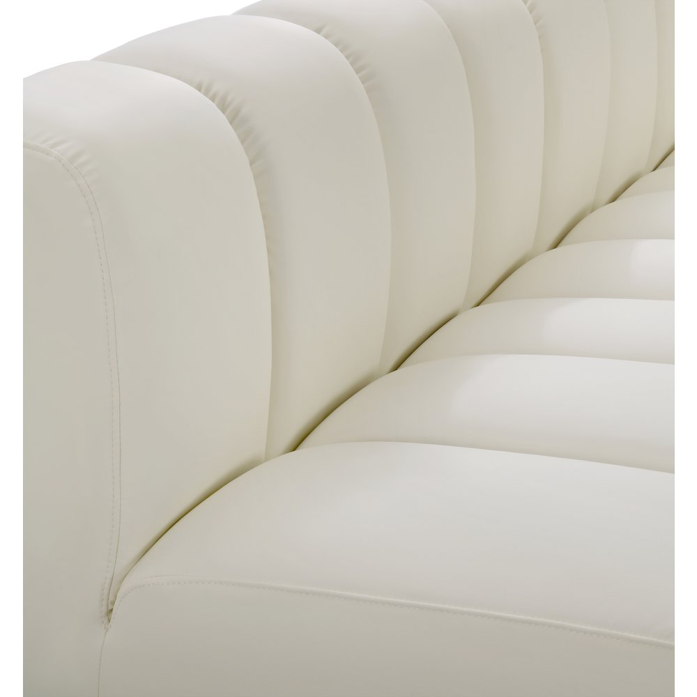Arc Cream Vegan Leather Modular Sofa