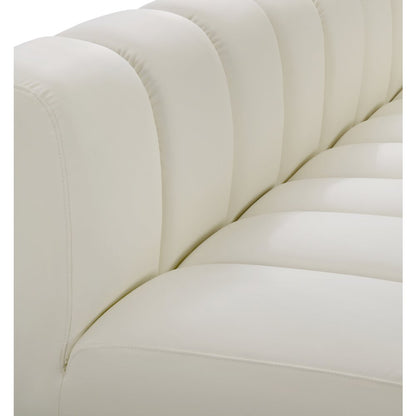 Arc Cream Vegan Leather Modular Sofa