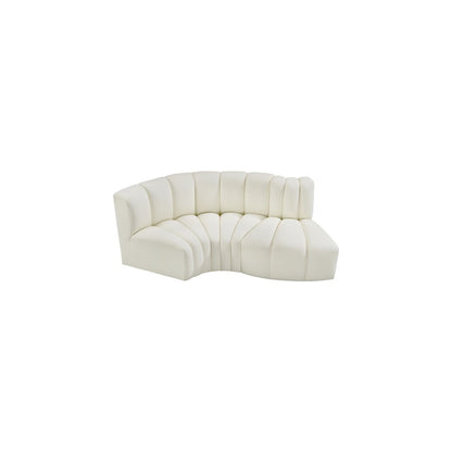 Arc Cream Vegan Leather Modular Sofa