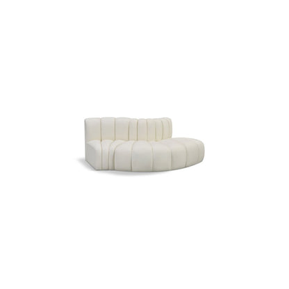 Arc Cream Vegan Leather Modular Sofa