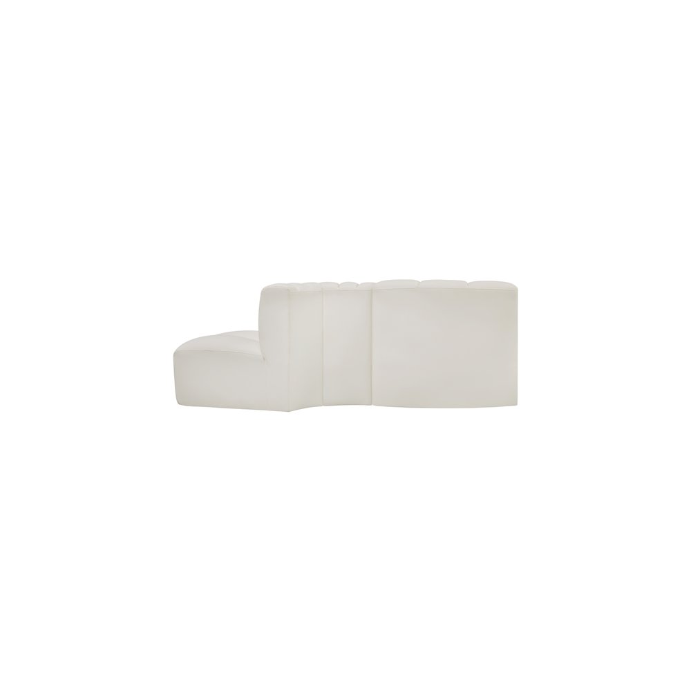 Arc Cream Vegan Leather Modular Sofa