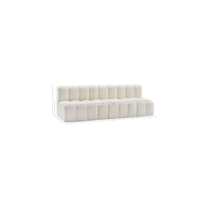 Arc Cream Vegan Leather Modular Sofa