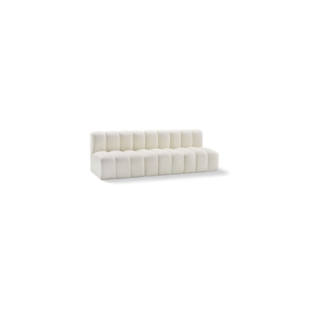 Arc Cream Vegan Leather Modular Sofa
