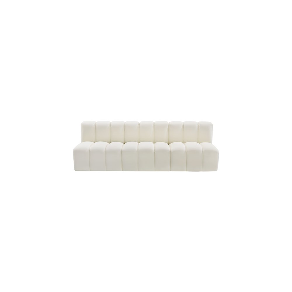 Arc Cream Vegan Leather Modular Sofa