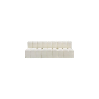 Arc Cream Vegan Leather Modular Sofa