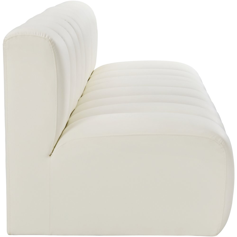 Arc Cream Vegan Leather Modular Sofa