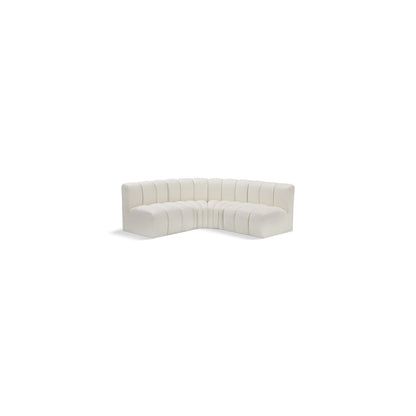 Arc Cream Vegan Leather Modular Sofa