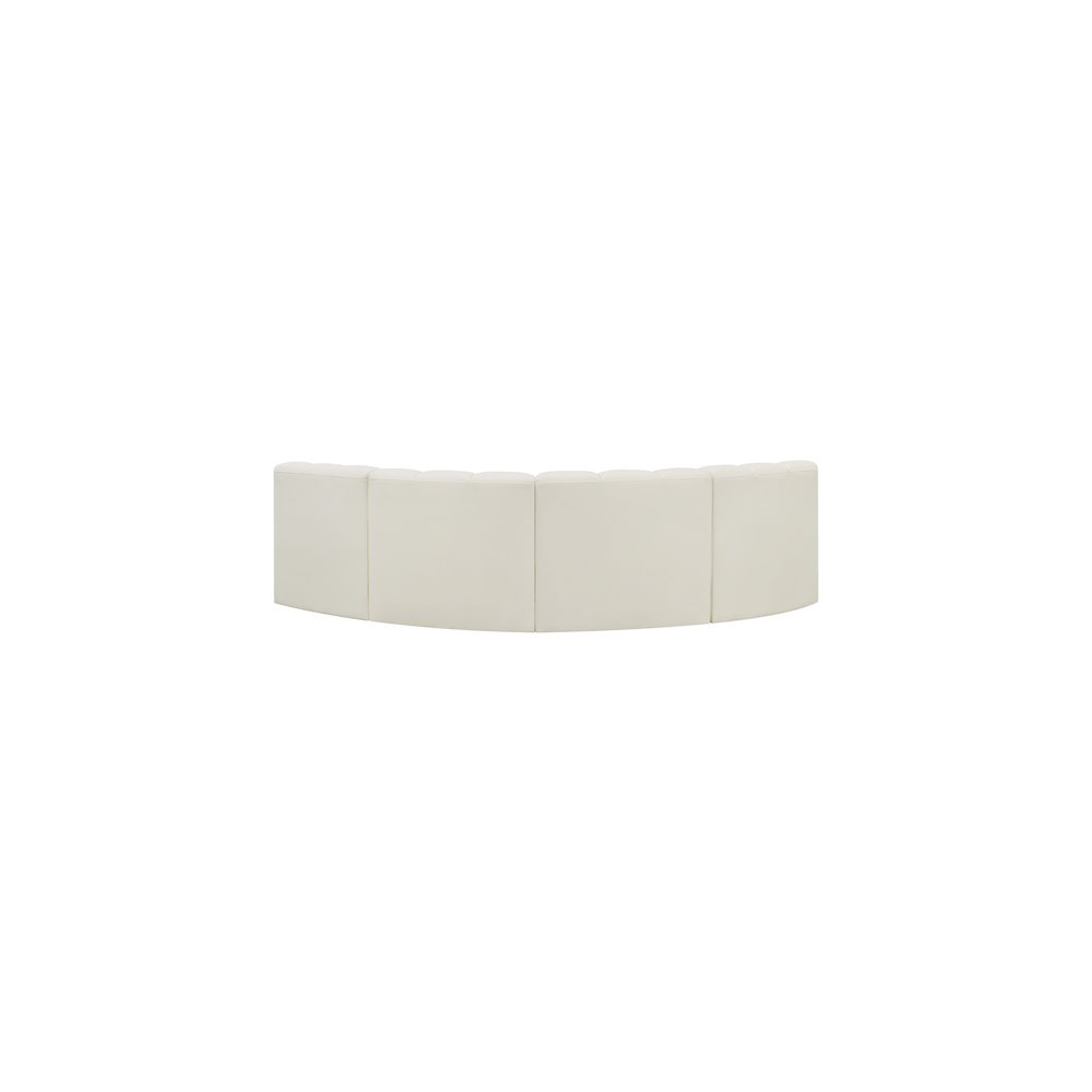 Arc Cream Vegan Leather Modular Sofa