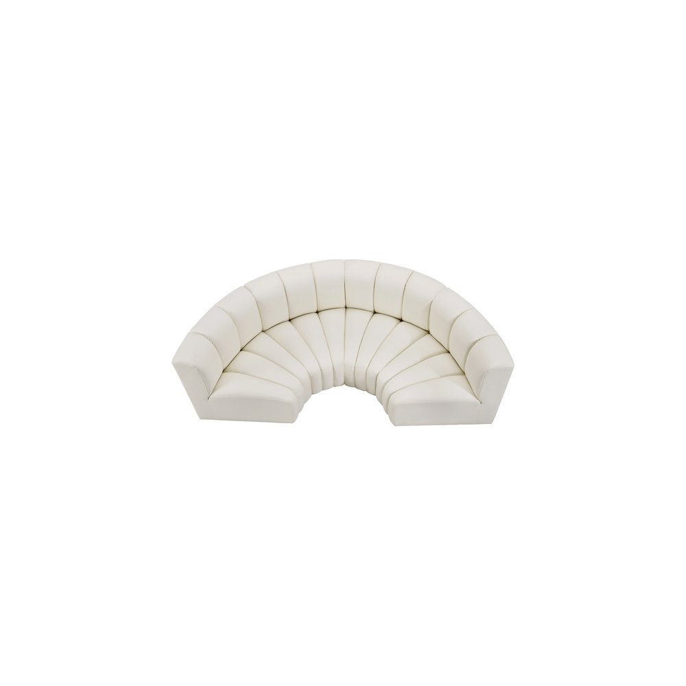 Arc Cream Vegan Leather Modular Sofa