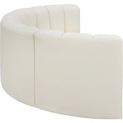 Arc Cream Vegan Leather Modular Sofa