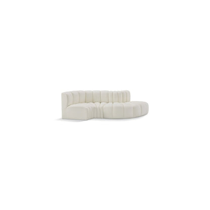 Arc Cream Vegan Leather Modular Sofa