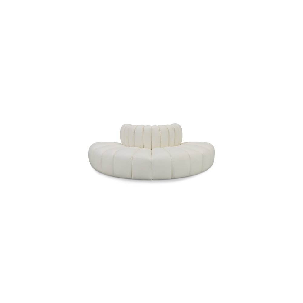 Arc Cream Vegan Leather Modular Sofa